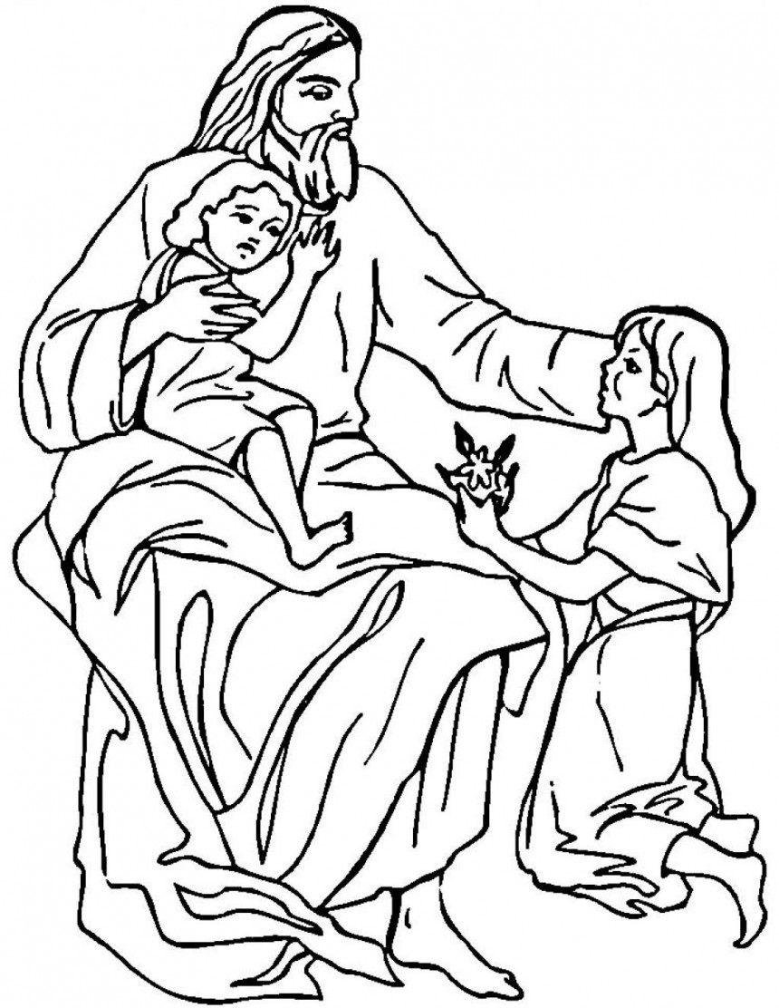 Jesus Coloring Pages Printable Free