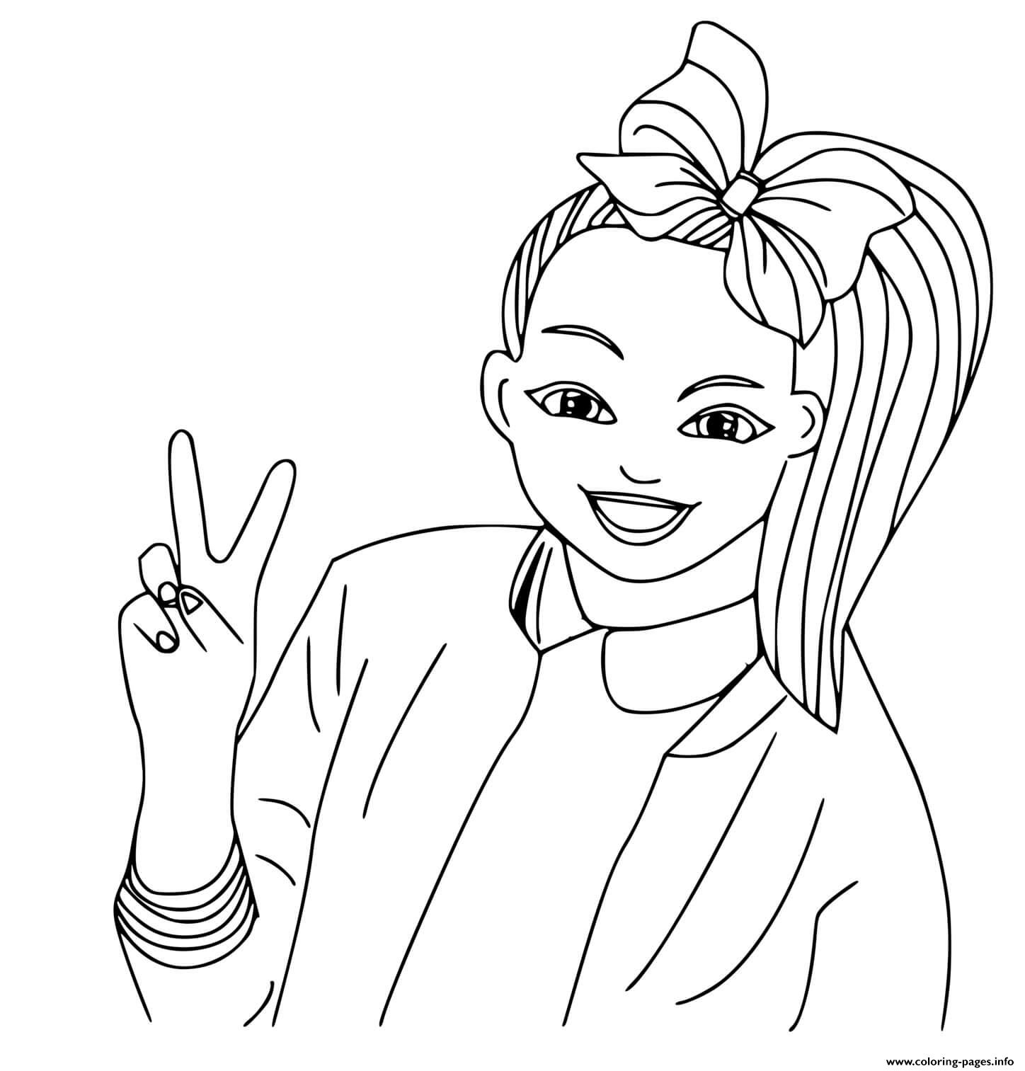Printable Jojo Siwa Coloring Pages