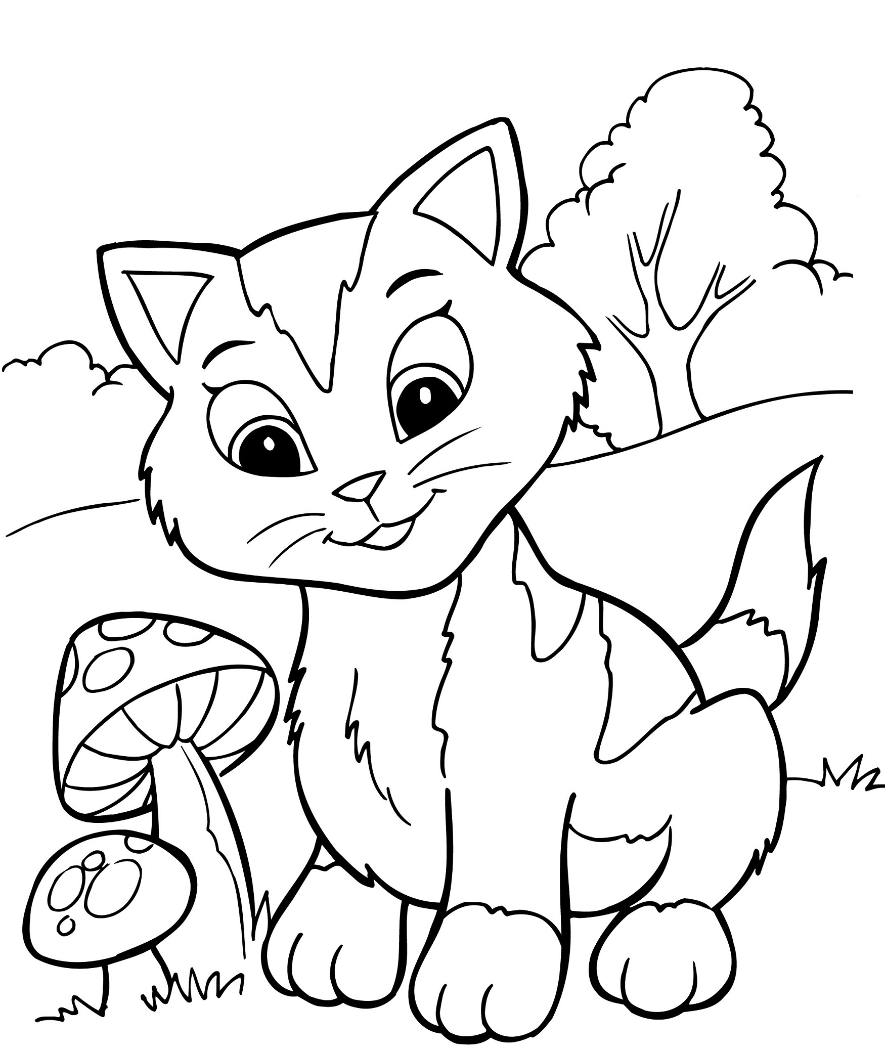 Printable Coloring Pages Of Cats