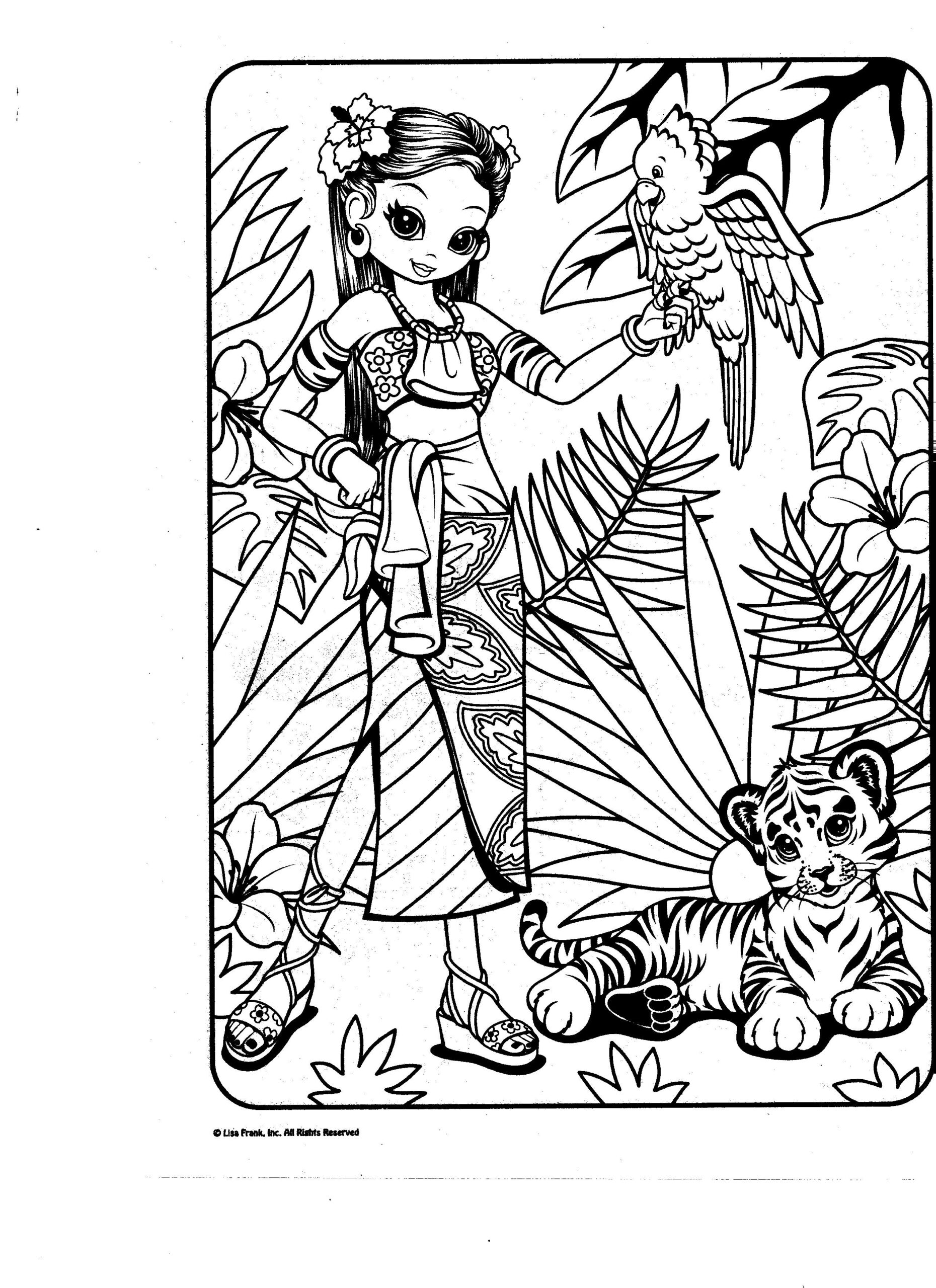 Free Printable Lisa Frank Coloring Pages Portal Tribun