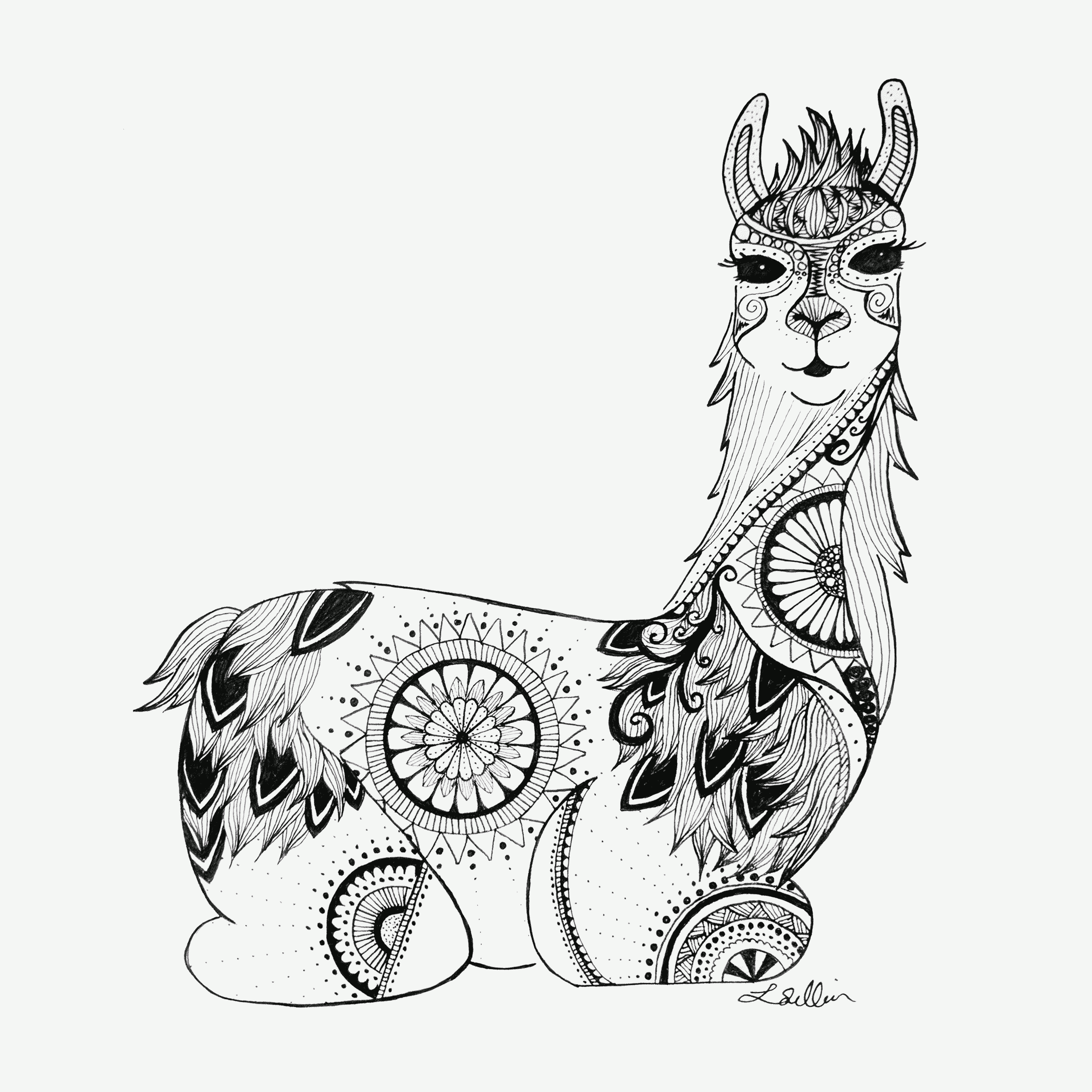 Free Printable Llama Coloring Pages Coloring Pages