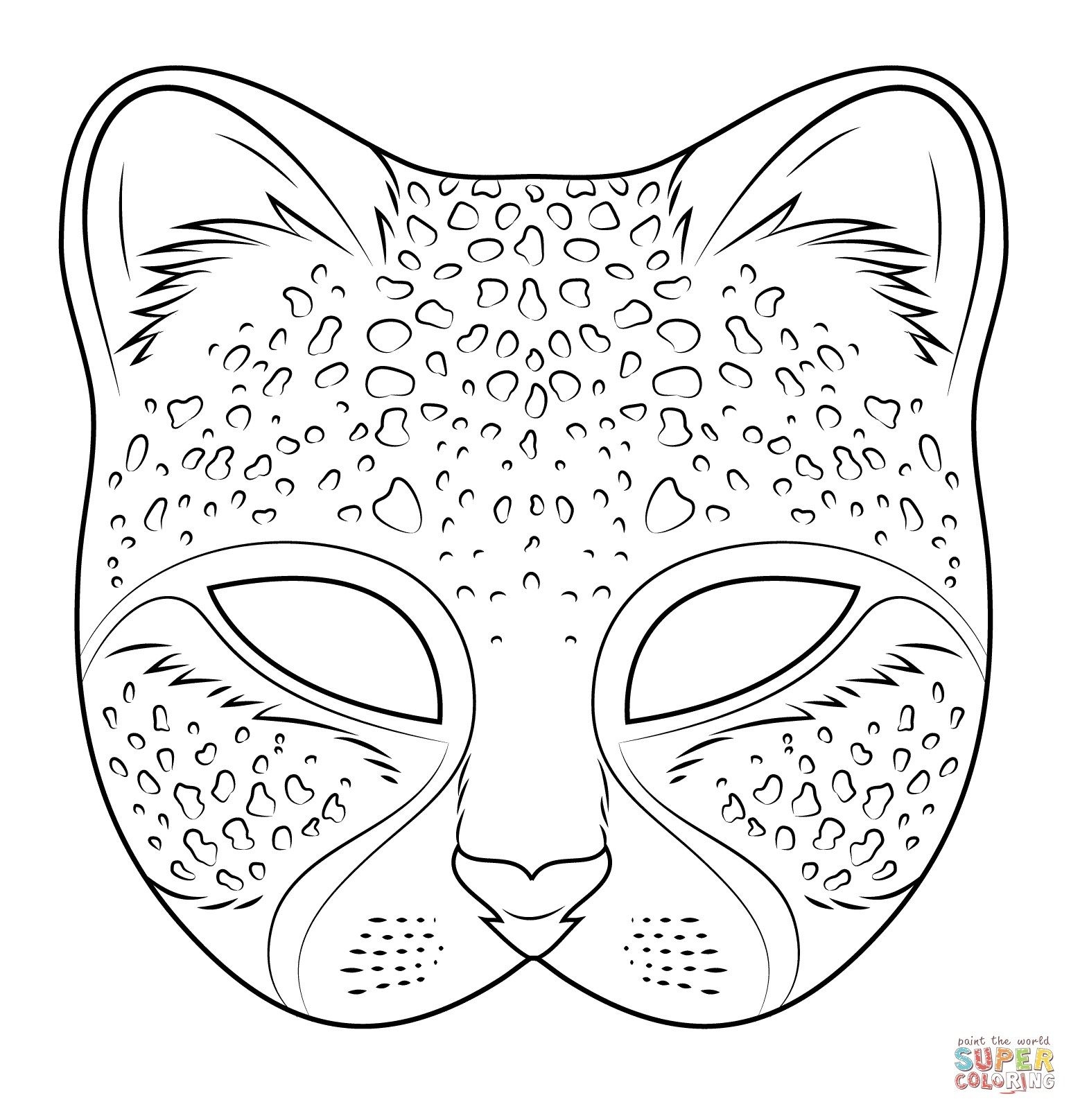 Mask Coloring Pages Printable