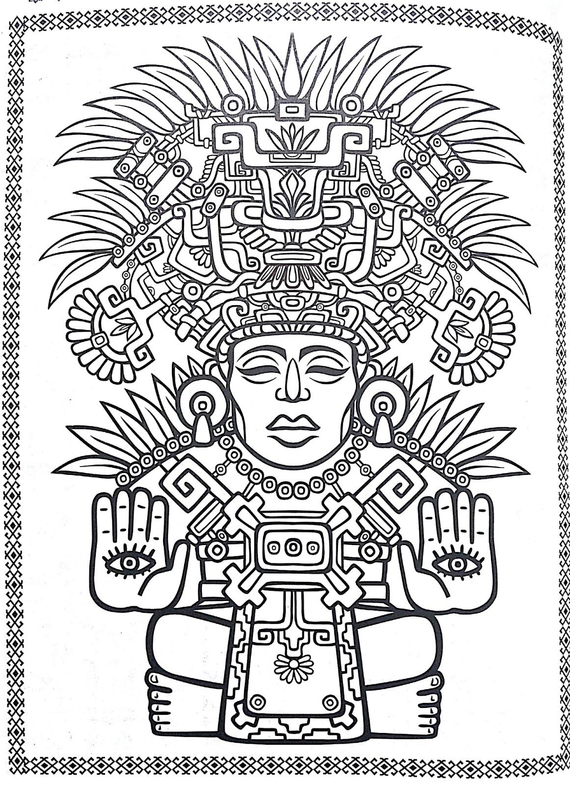 Free Printable Mayan Coloring Pages SergioqoCarrillo