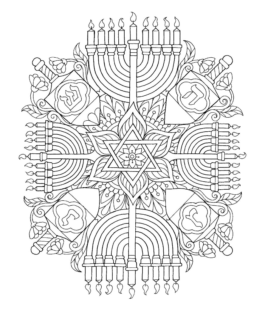 Free Printable Menorah Coloring Pages Free Download Goodimg Co