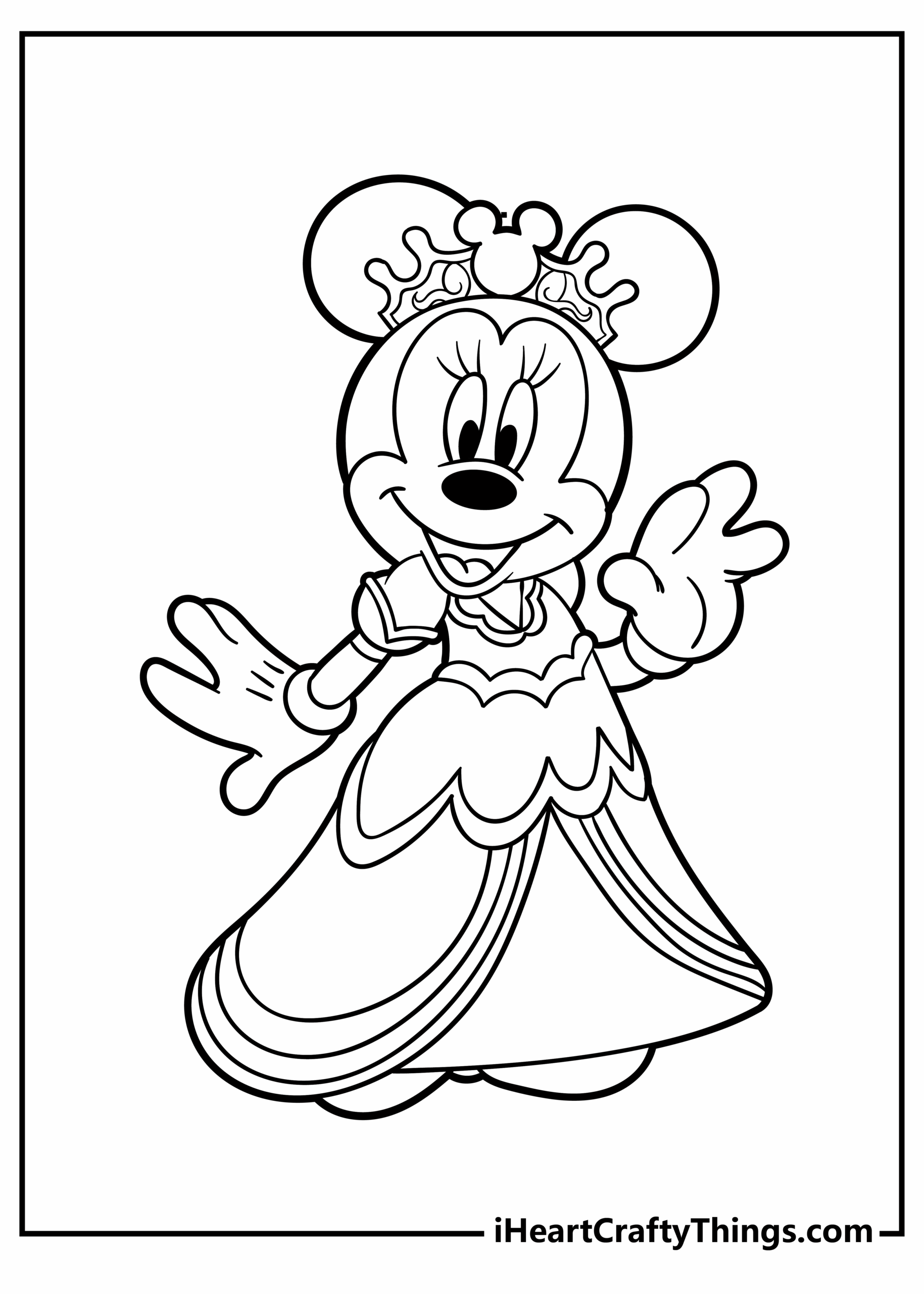 Free Printable Minnie Mouse Coloring Pages Printable Templates Free