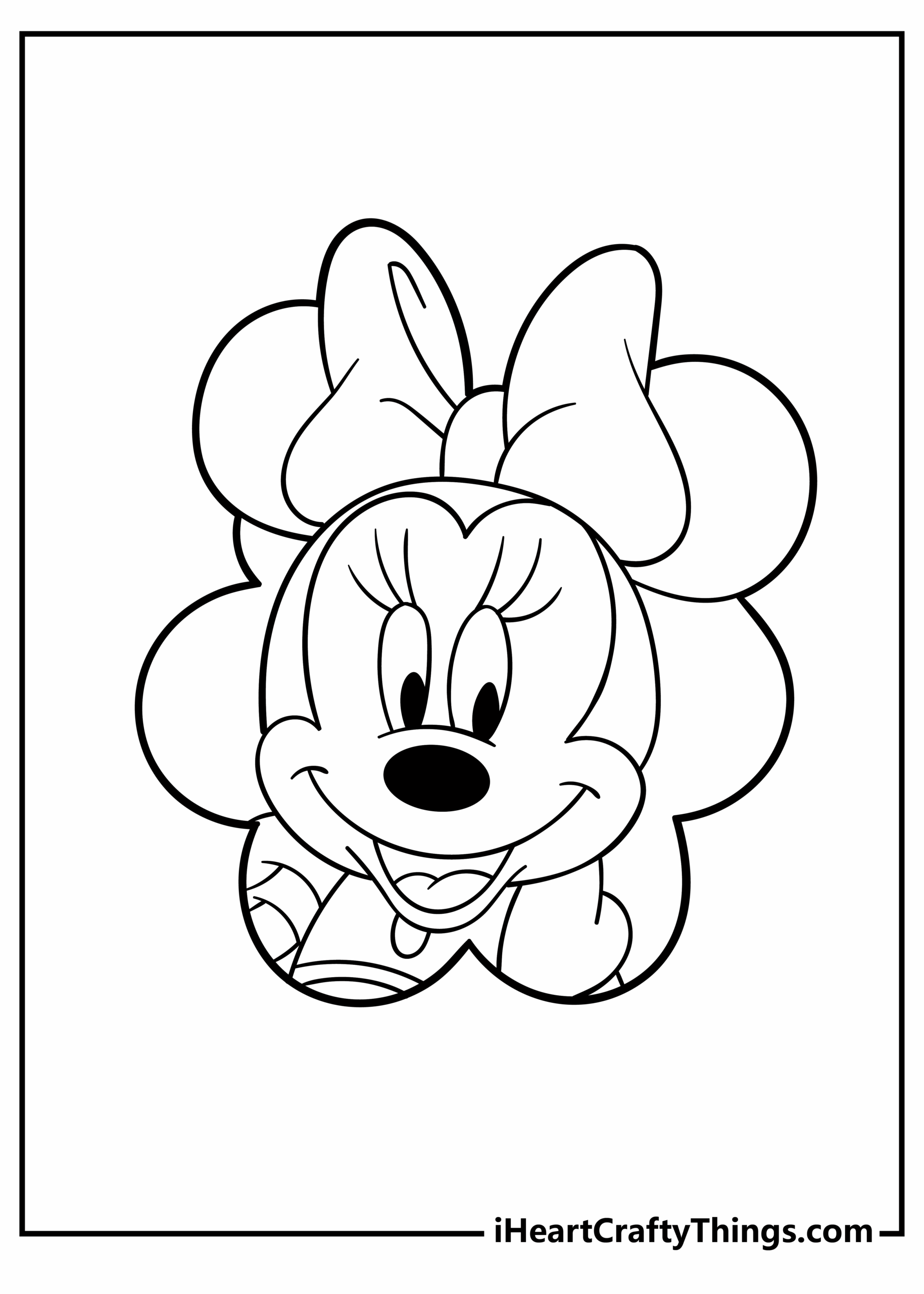 Free Printable Minnie Mouse Coloring Pages Printable Templates Free