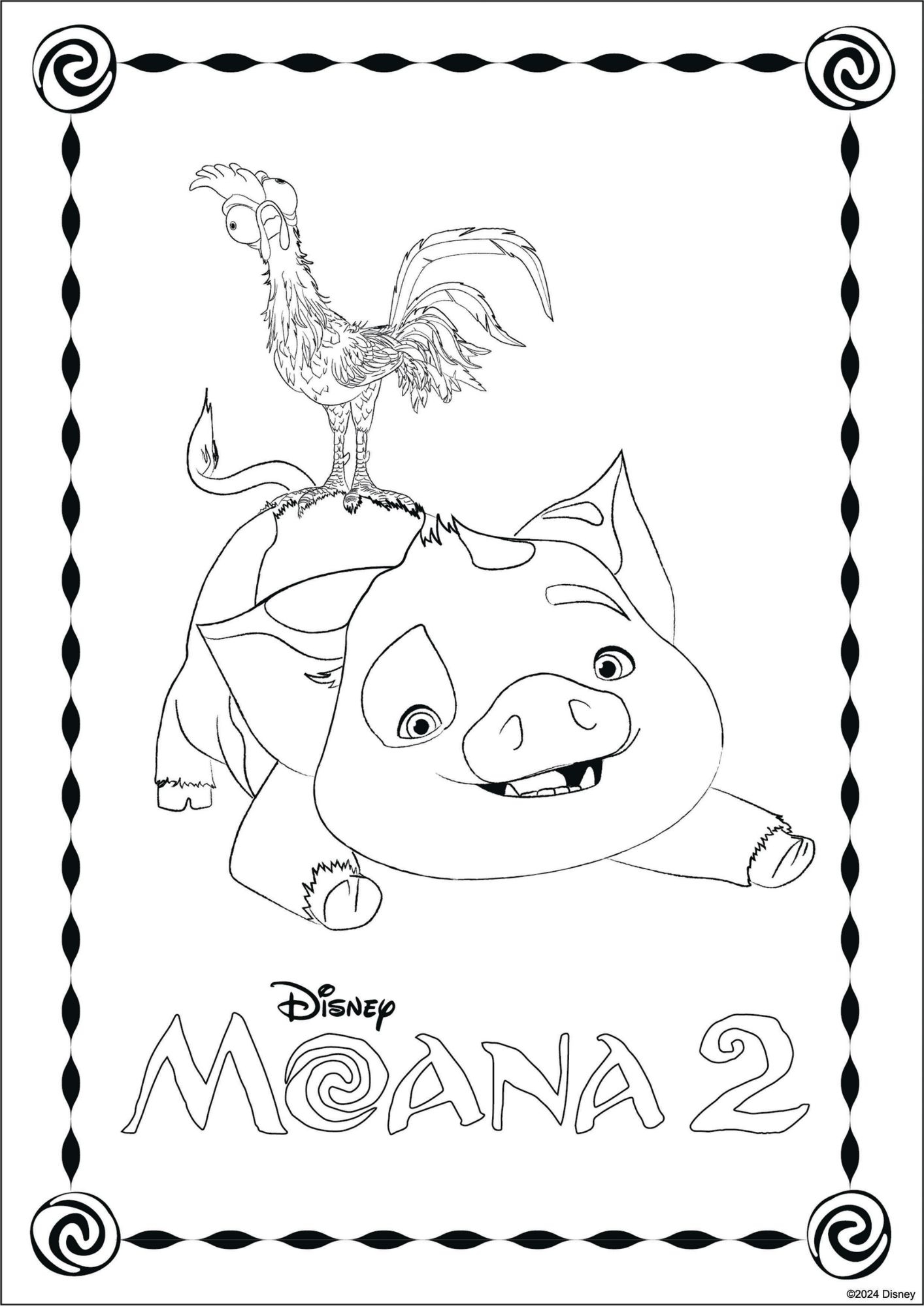 Moana Coloring Page Printable