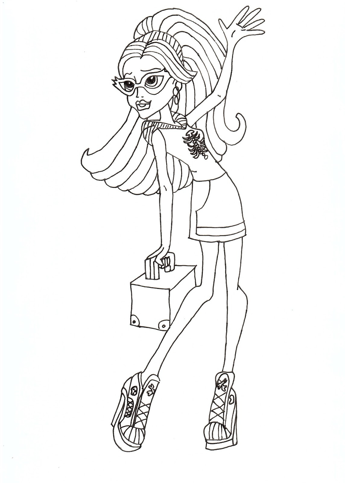 Printable Coloring Pages Monster High