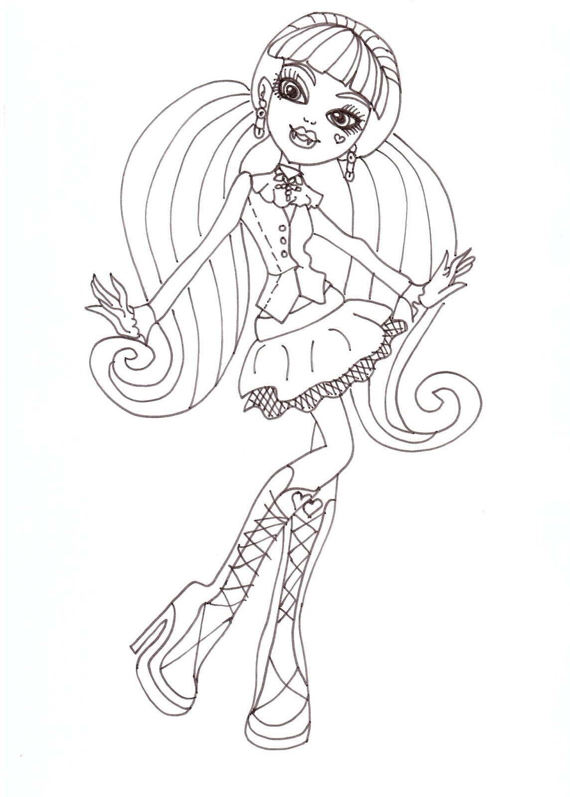 Printable Monster High Coloring Pages