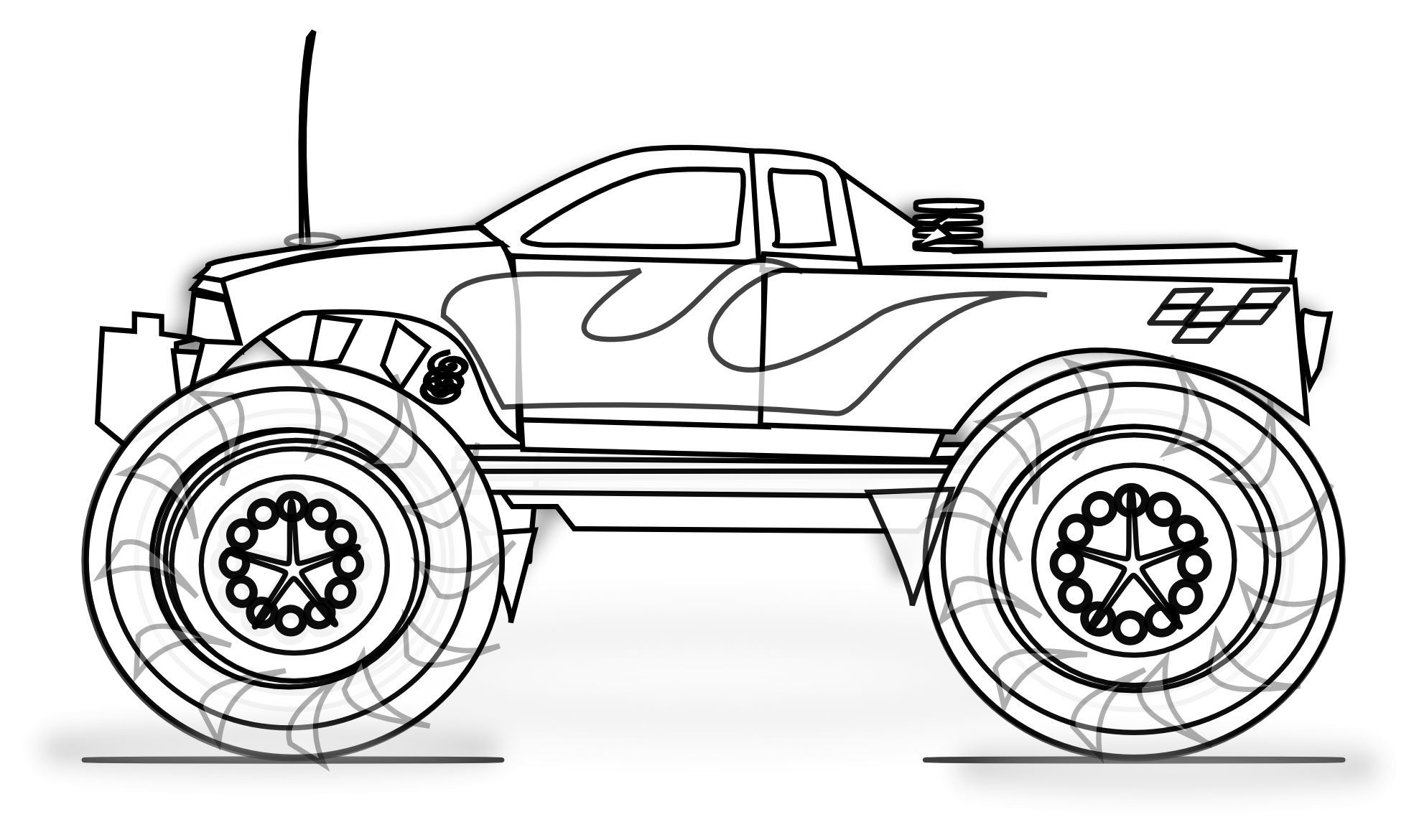 Free Printable Monster Truck Coloring Pages For Kids