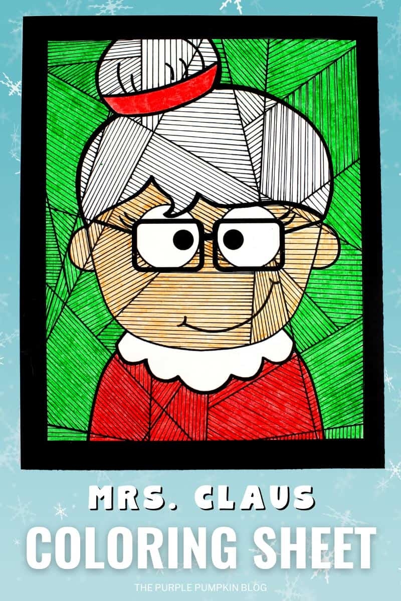 Free Printable Mrs Claus Coloring Sheet For Christmas