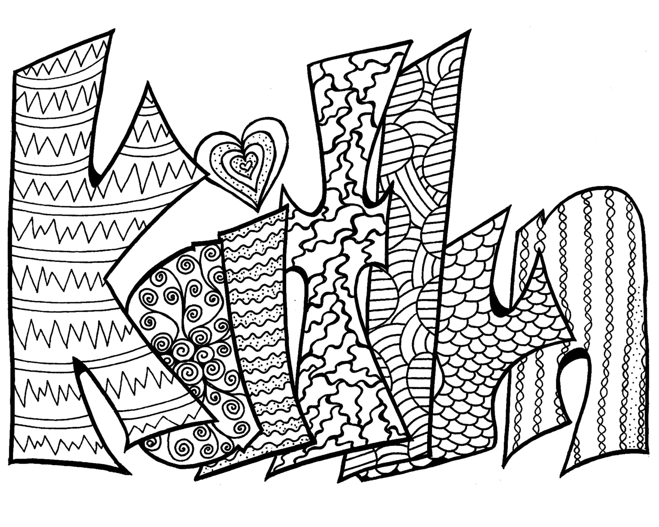 Printable Coloring Pages Awesome Name
