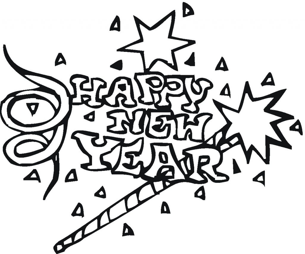 Printable New Years Coloring Pages