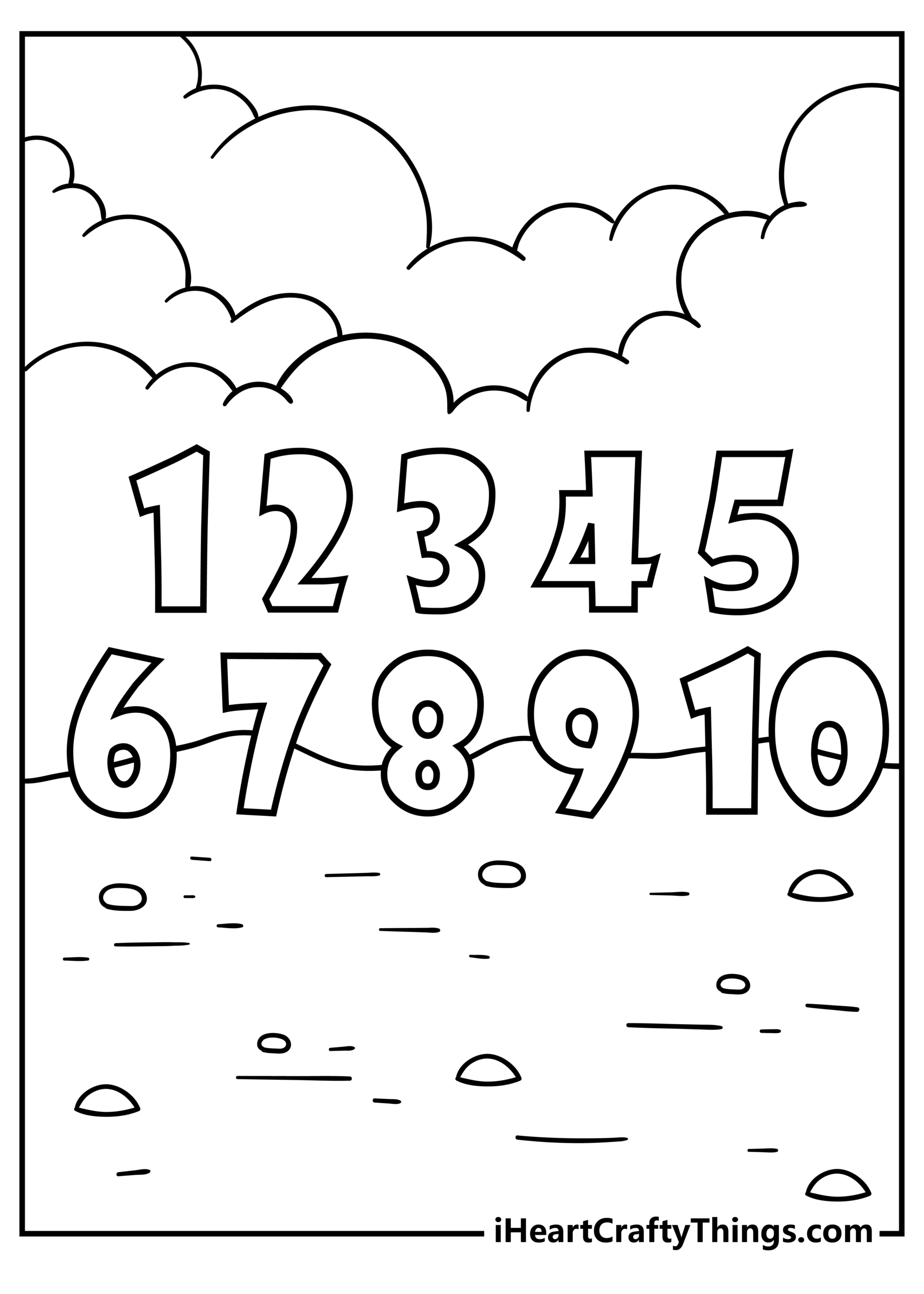 Free Printable Number Pages Printable Form Templates And Letter