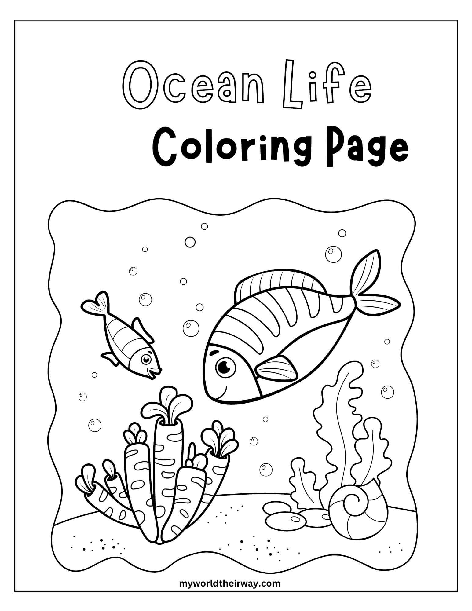 Free Printable Ocean Coloring Pages