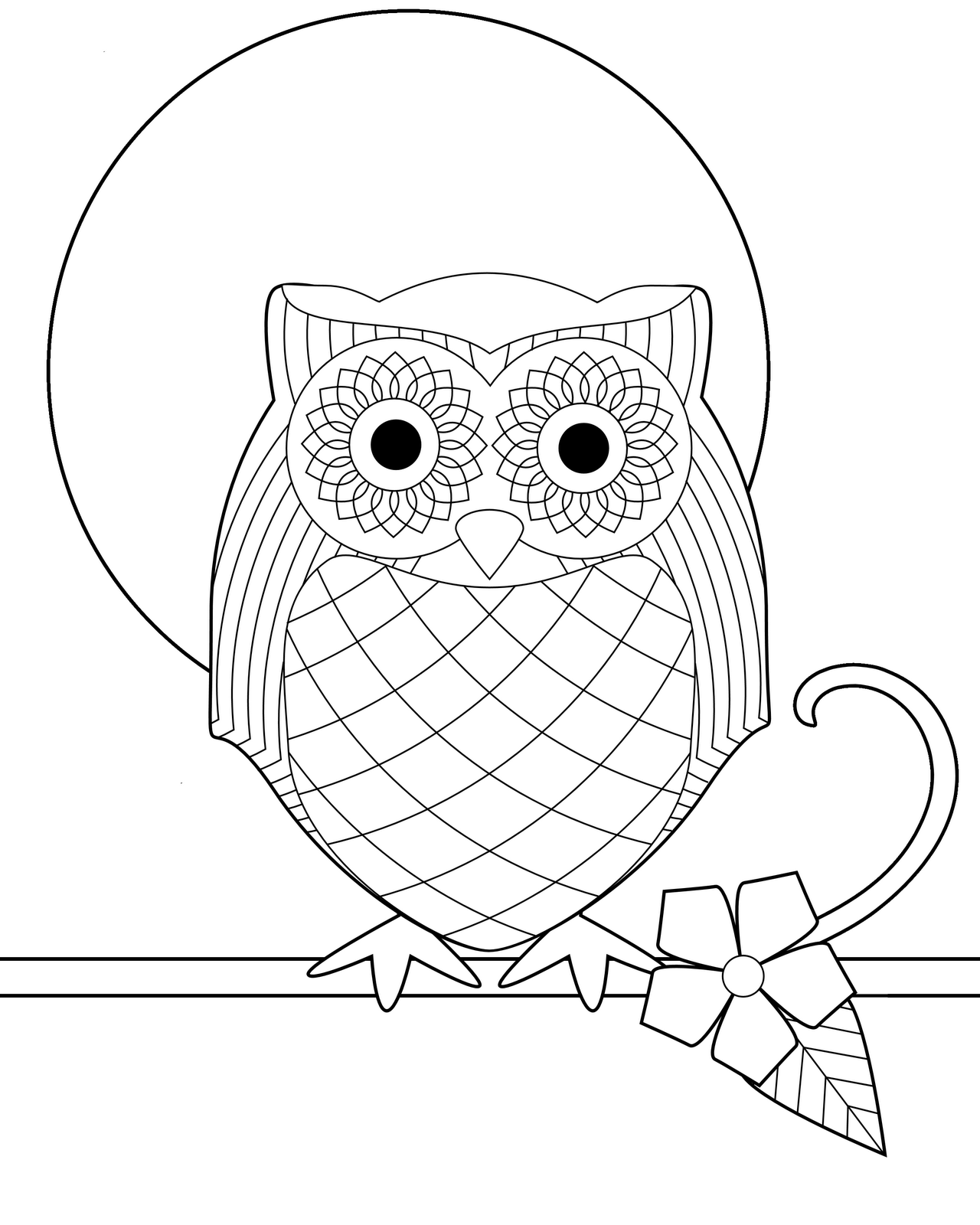 Free Printable Coloring Pages Owl