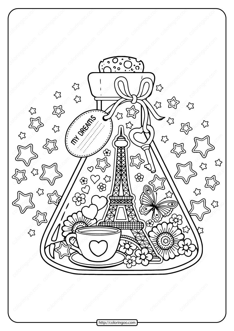 Free Printable Paris Coloring Pages FREE PRINTABLE TEMPLATES