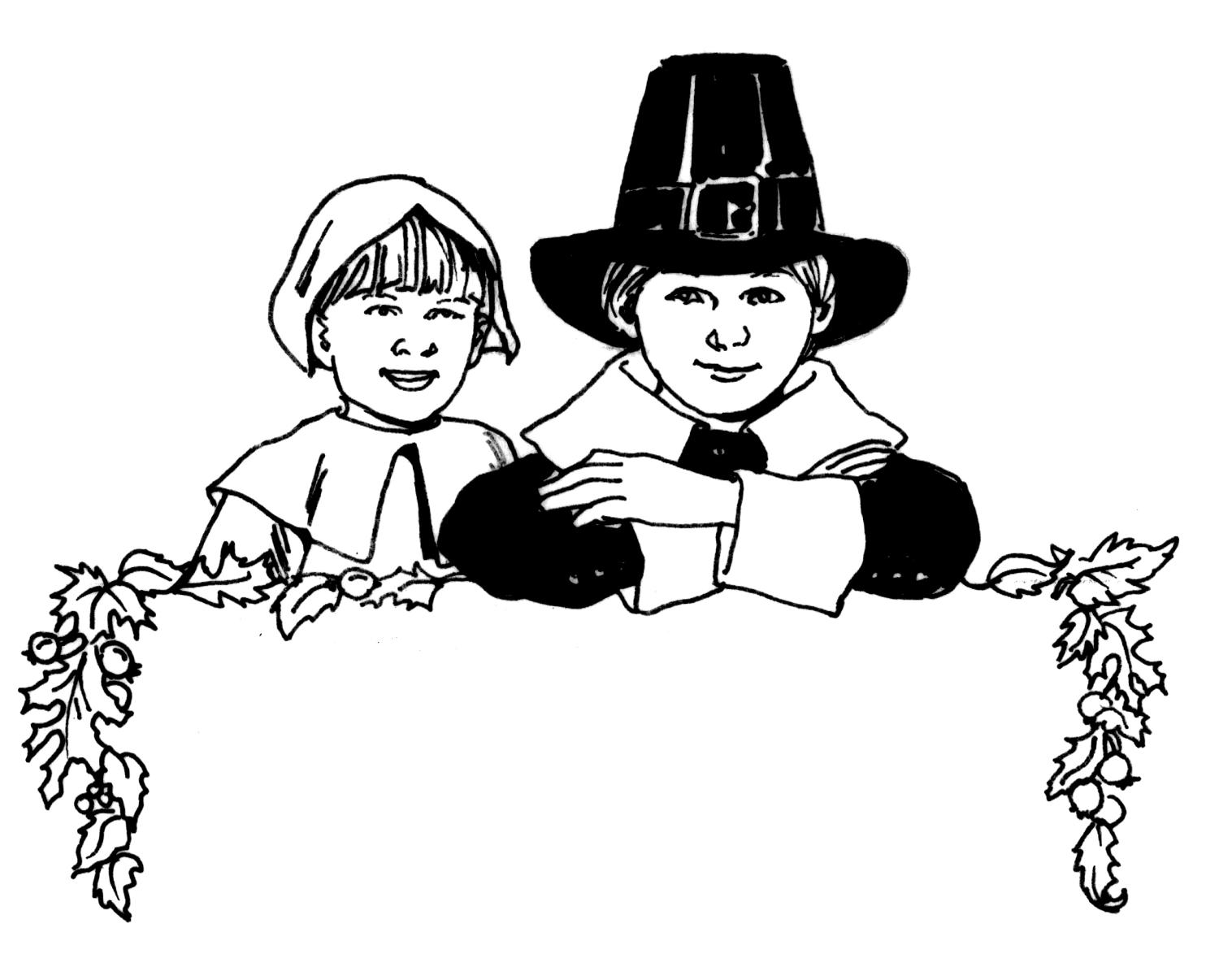 Free Printable Pilgrim Coloring Pages