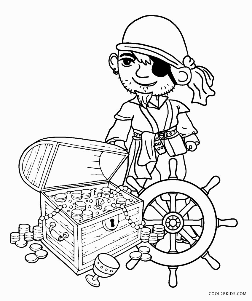 Pirate Coloring Pages Printable