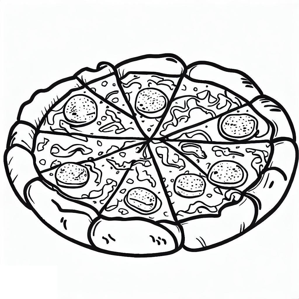 Free Printable Pizza Coloring Page Download Print Or Color Online For Free
