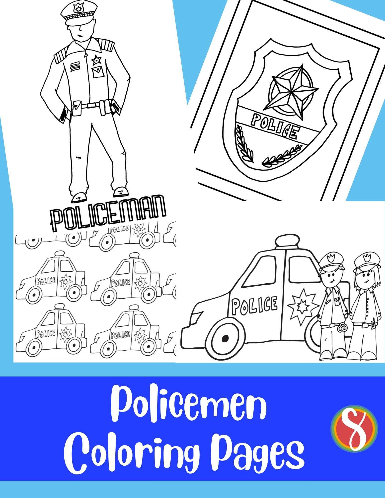 Free Printable Police Coloring Pages