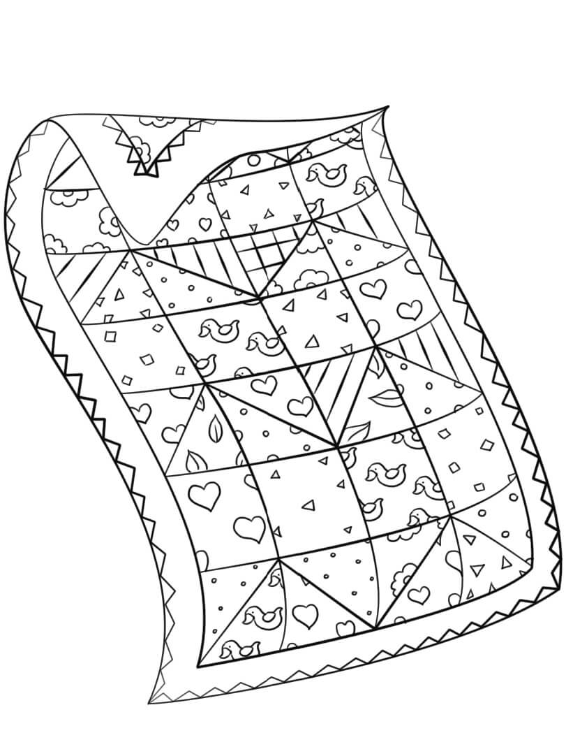 Printable Coloring Pages Of Quilts
