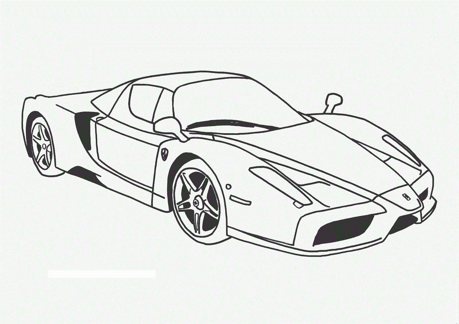 Race Car Printable Coloring Pages