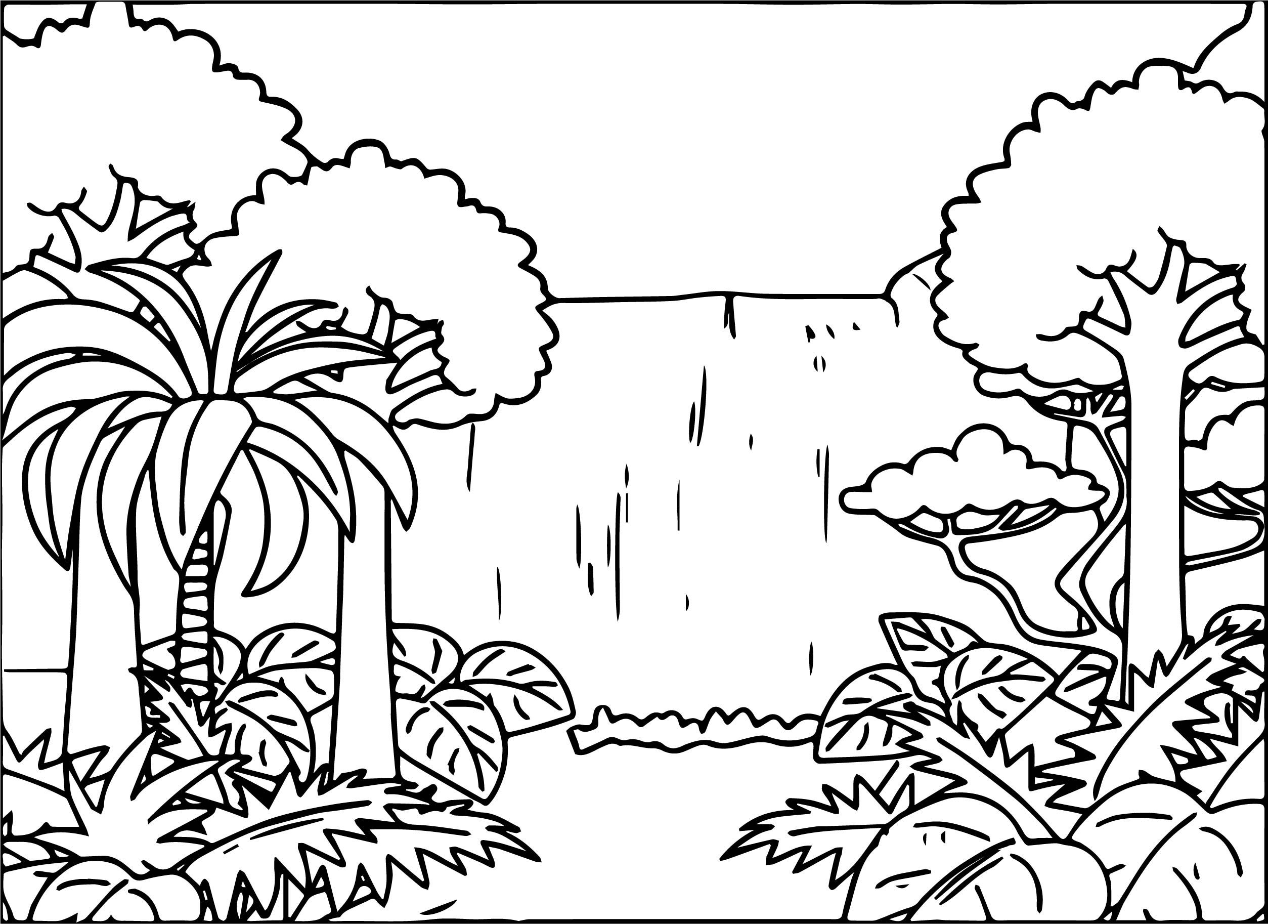 Free Printable Rainforest Coloring Pages Pdf Coloringfolder