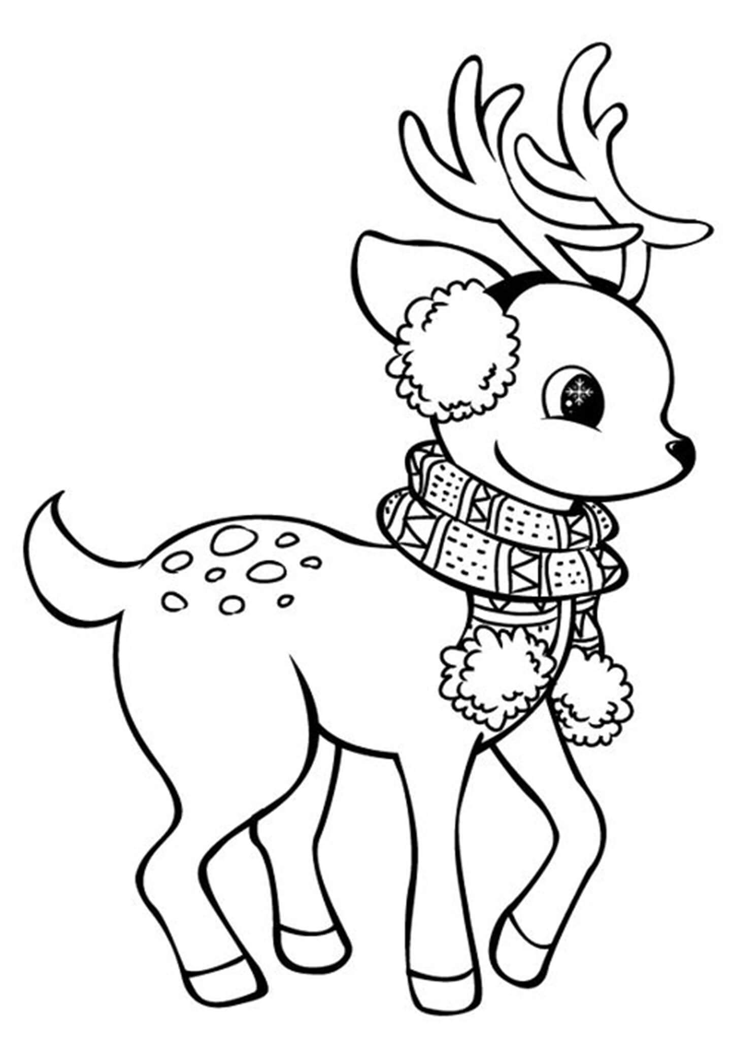 Printable Deer Coloring Pages