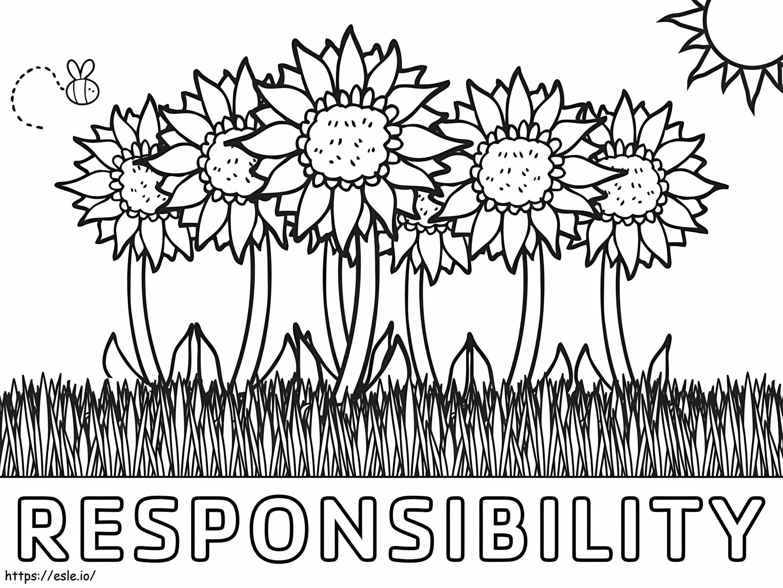 Printable Responsbilty Coloring Page