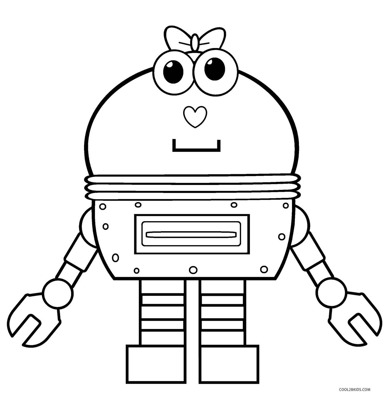 Printable Robot Coloring Pages