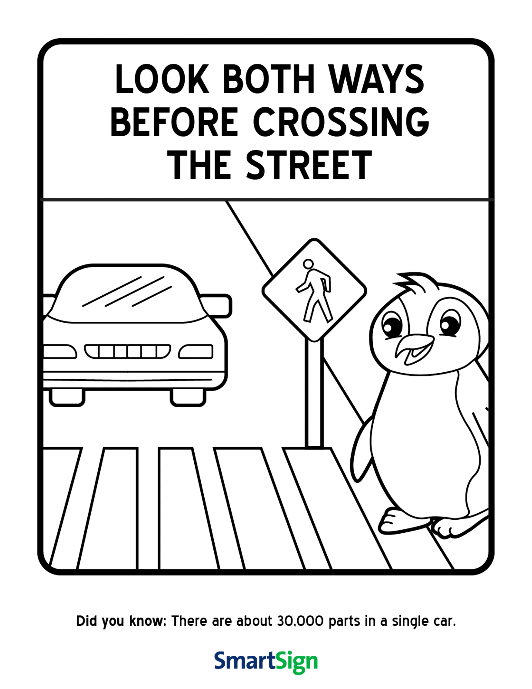 Free Printable Safety Coloring Pages