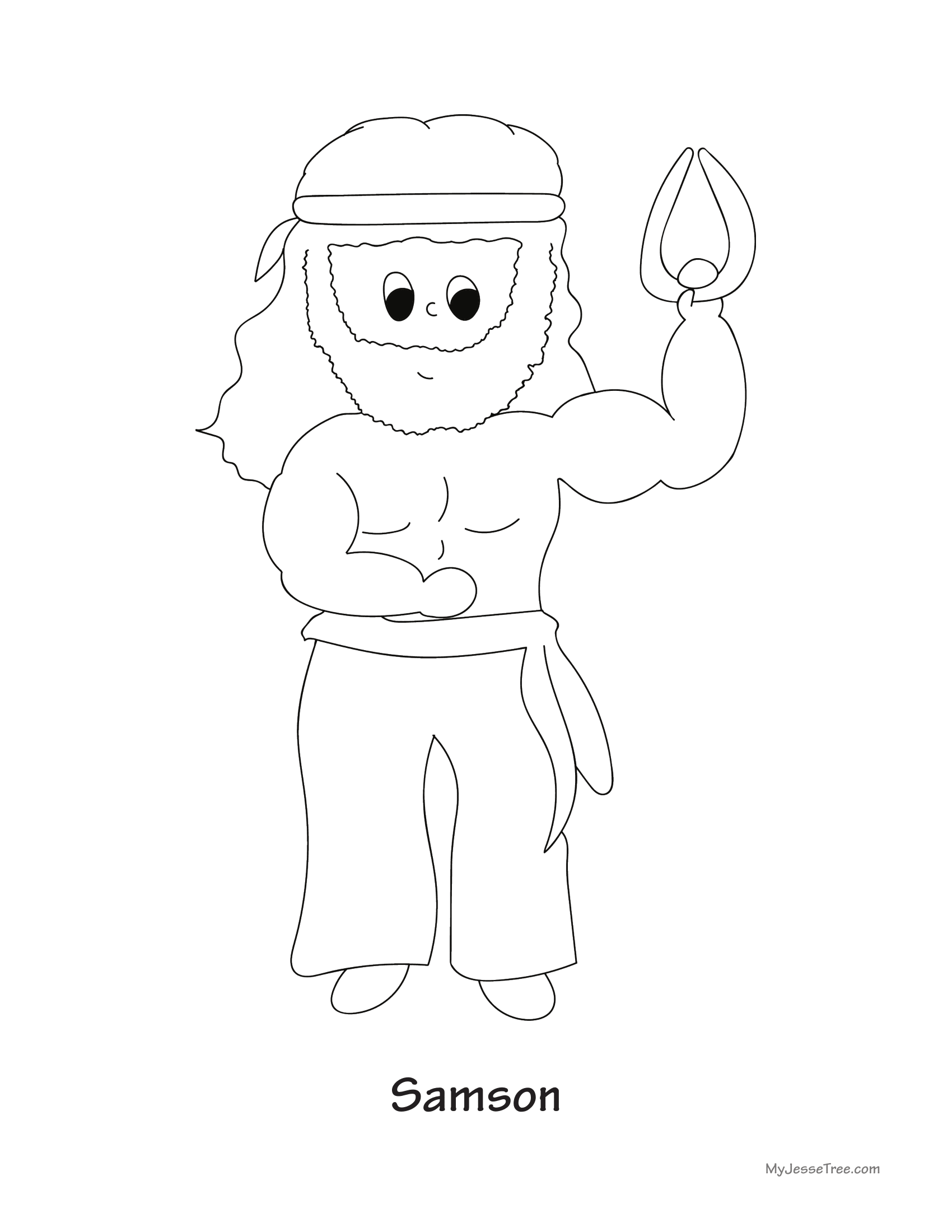 Free Printable Samson Coloring Pages