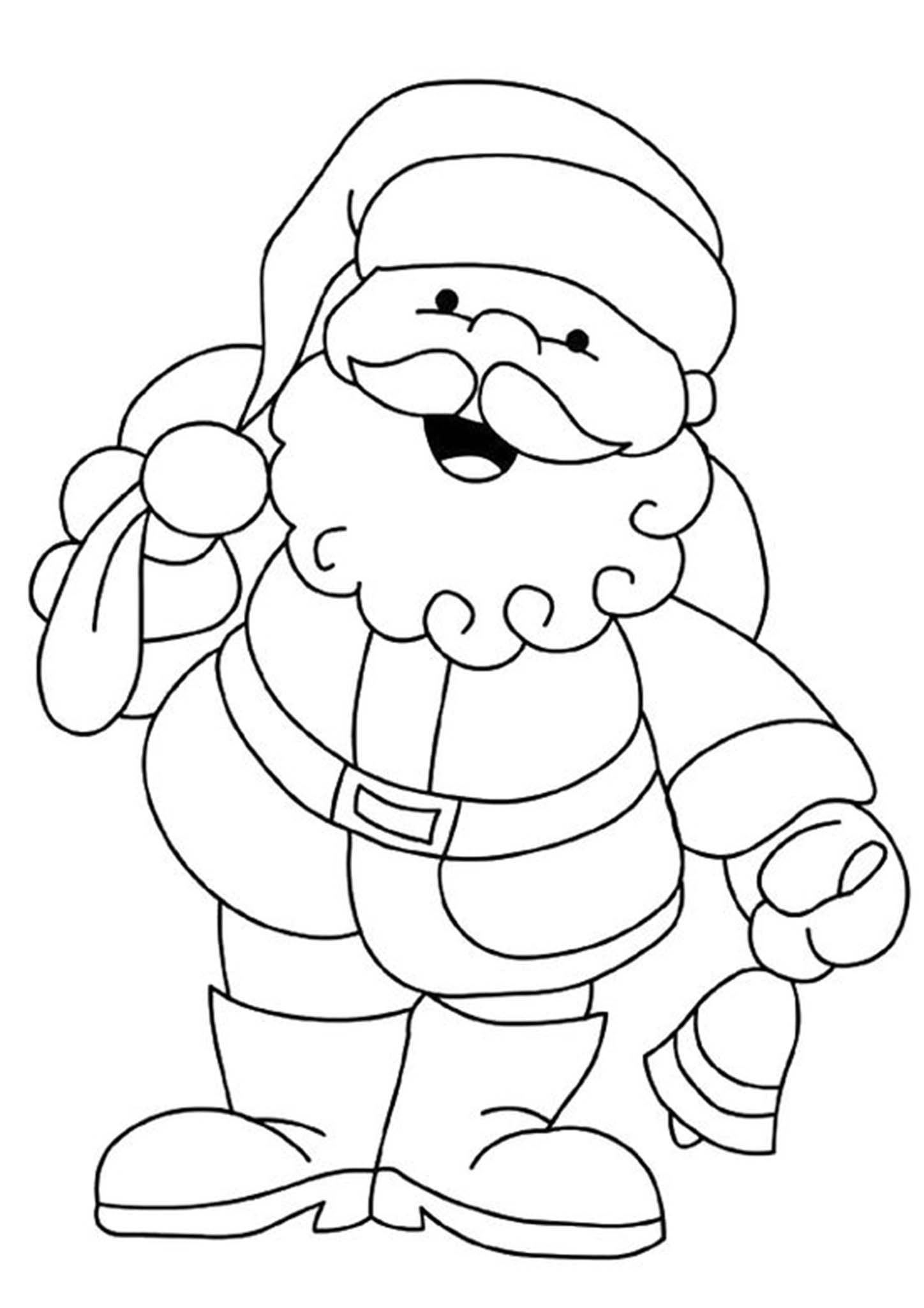 Free Printable Santa Coloring Pages For Kids Tulamama