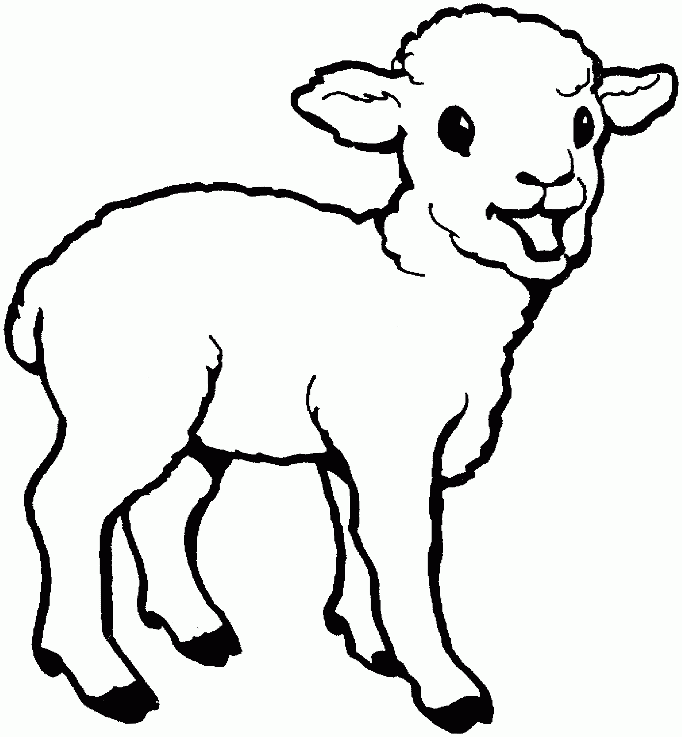 Free Sheep Printable Coloring Pages