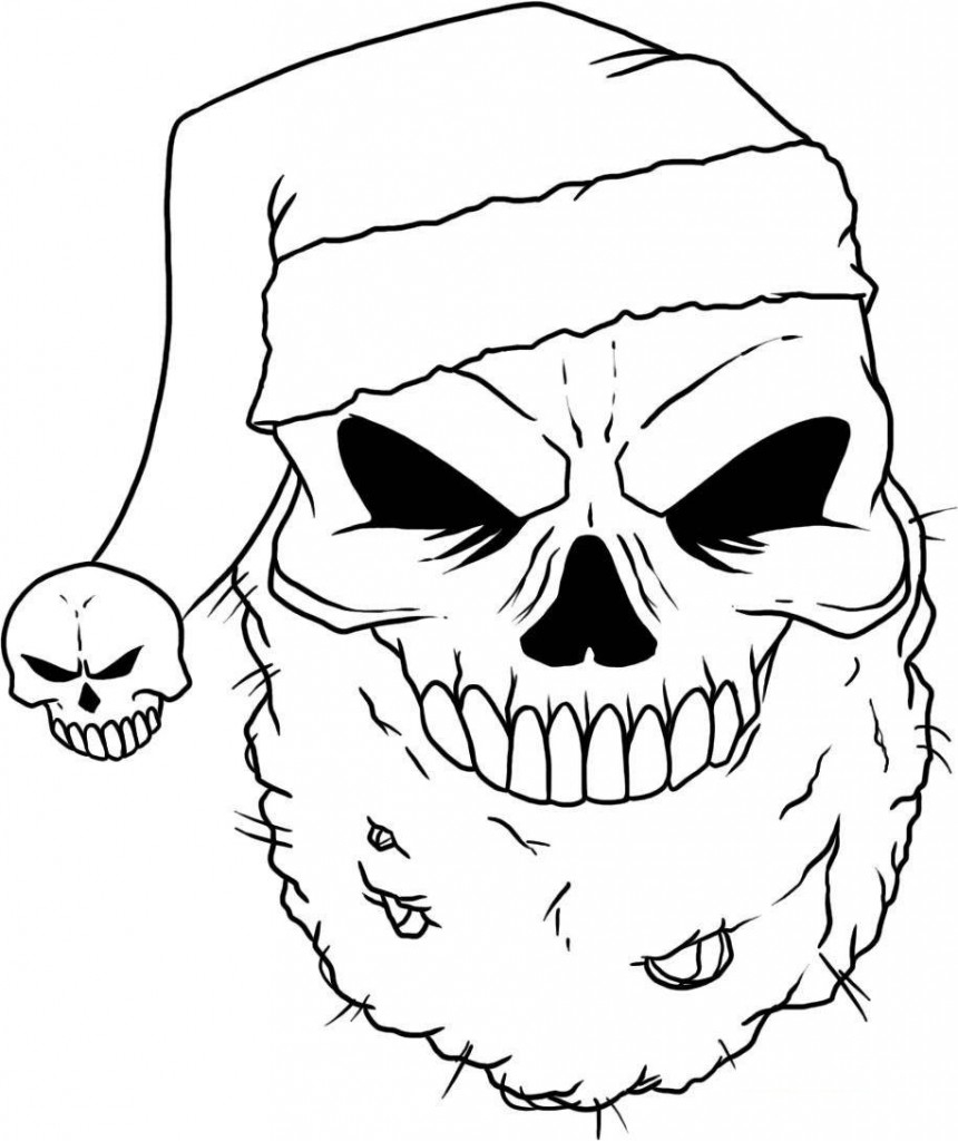 Free Printable Skull Coloring Pages For Kids