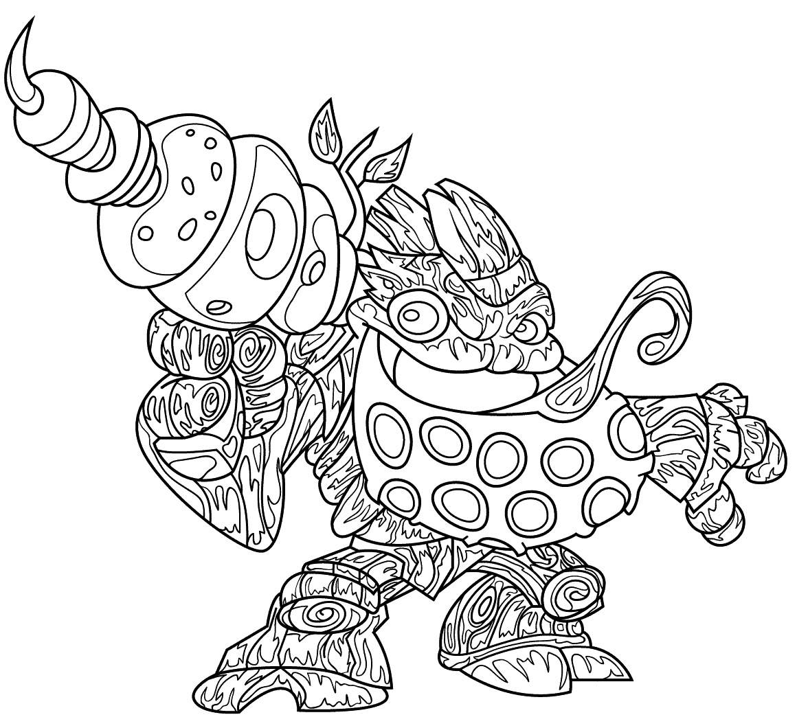 Skylander Printable Coloring Pages
