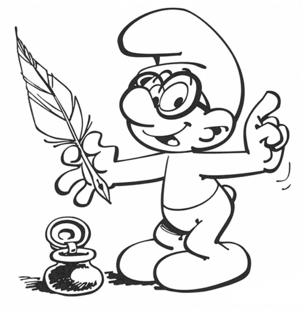Free Printable Smurf Coloring Pages For Kids