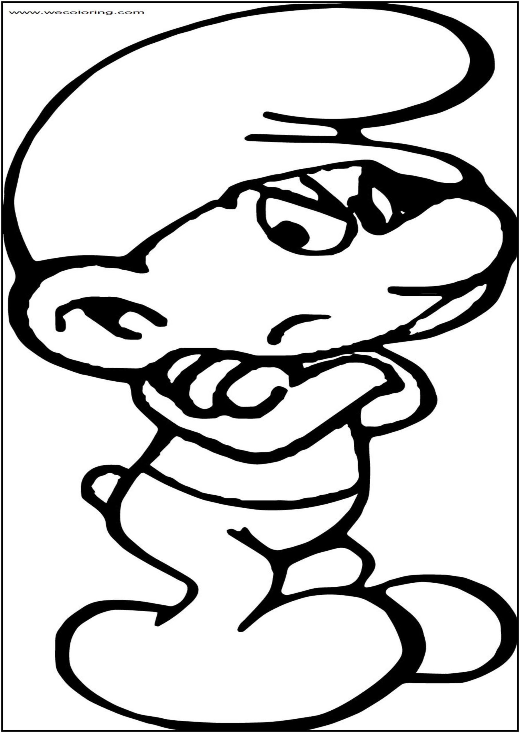 Smurf Printable Coloring Pages