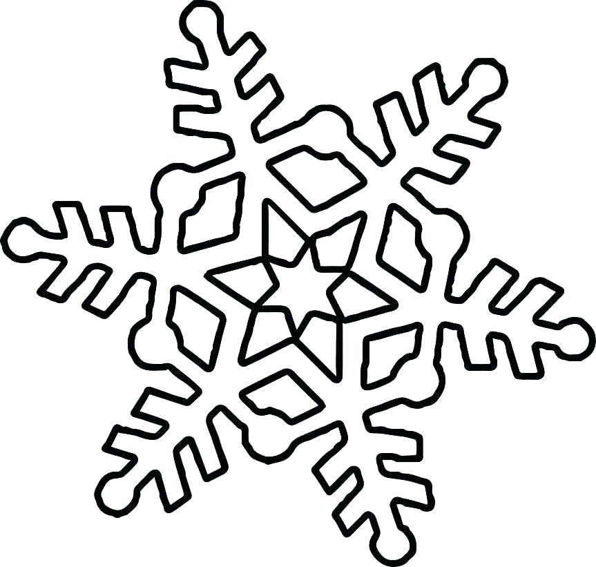 Snowflake Coloring Pages Free Printable