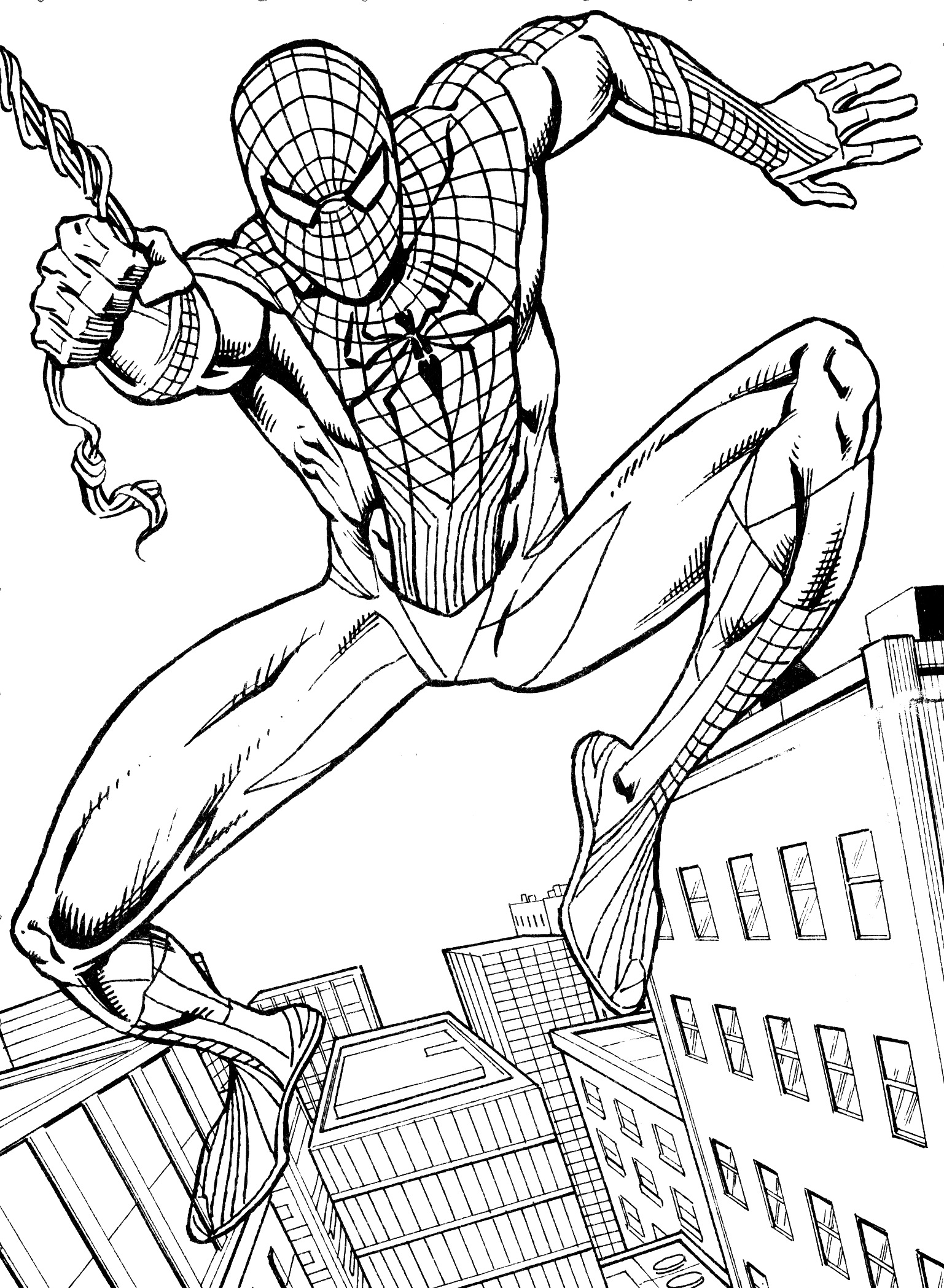 Spiderman Printables Coloring Pages