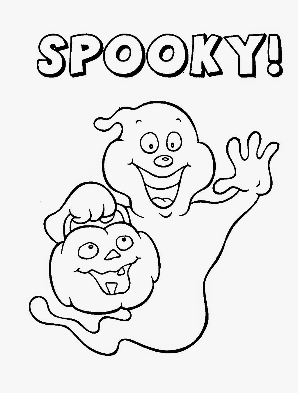 Free Printable Spooky Halloween Coloring Pages