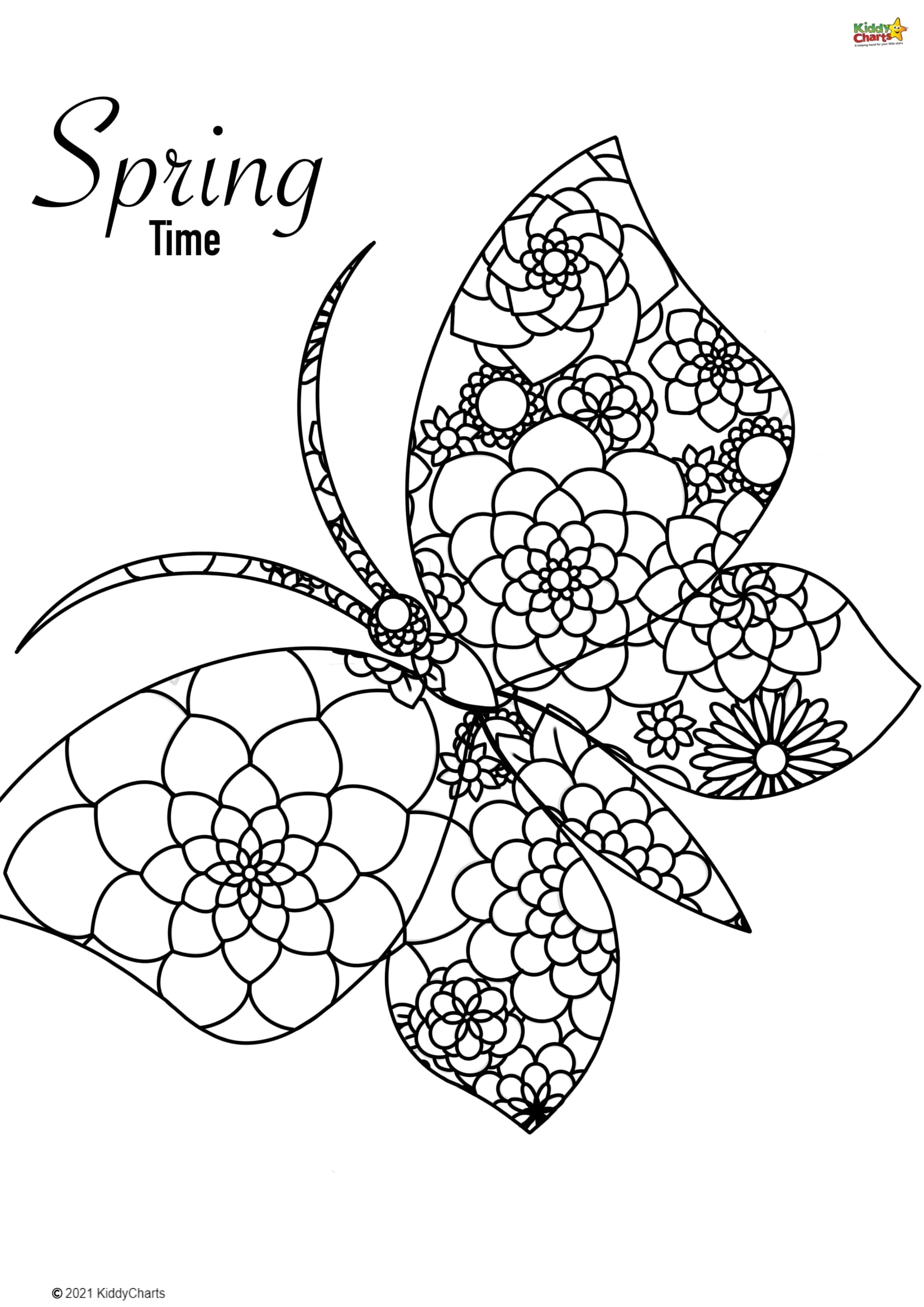 Free Printable Spring Coloring Pages Kids Sketch Coloring Page