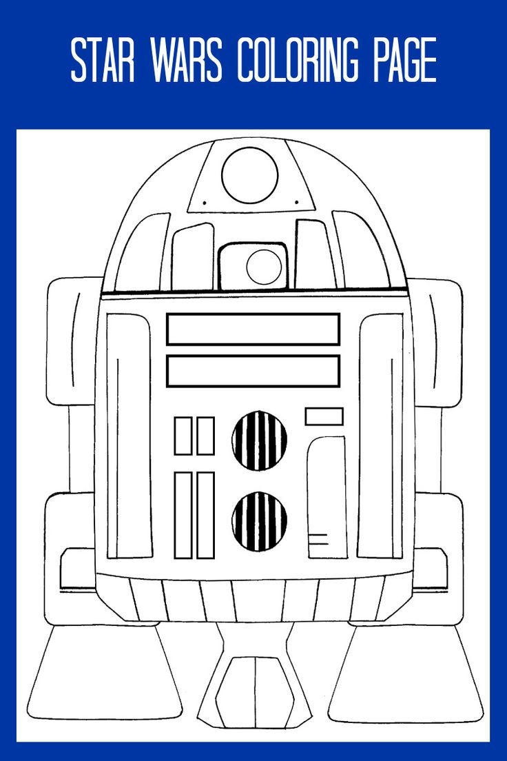 Free Printable Star Wars R2D2 Coloring Page