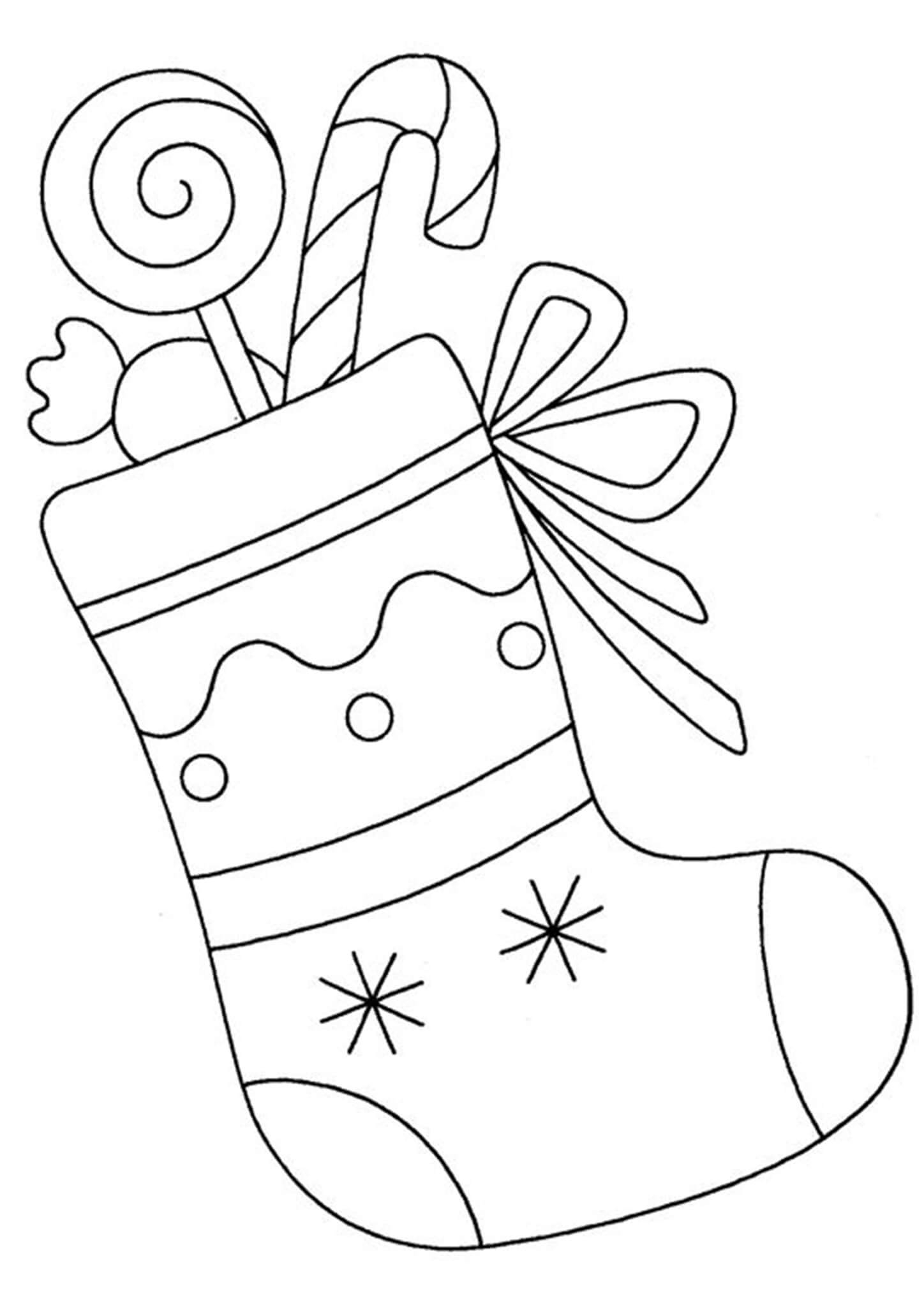 Free Printable Stocking Coloring Pages Boringpop