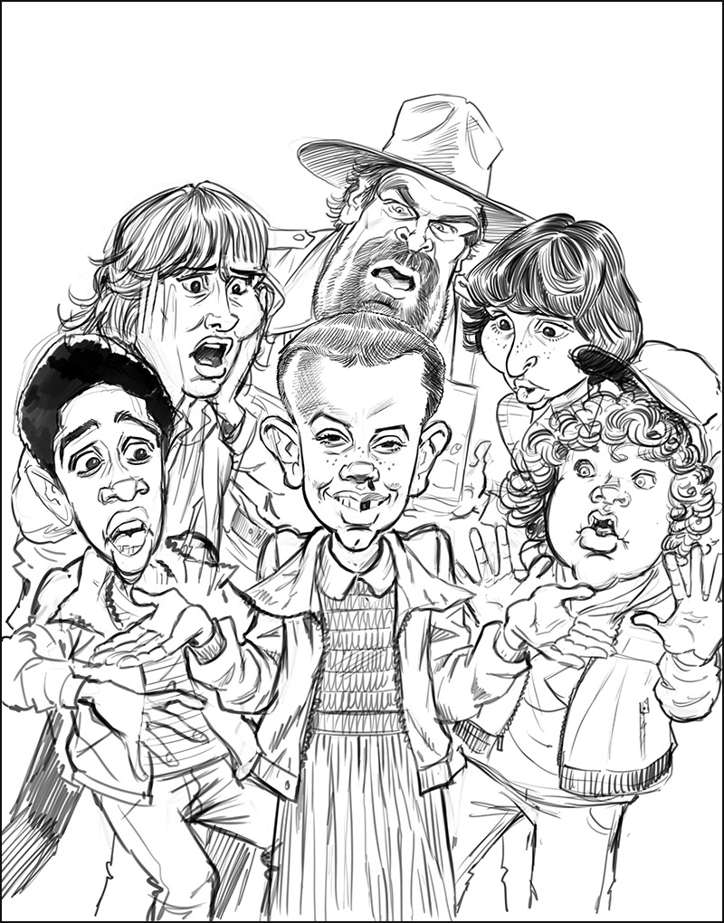 Free Printable Stranger Things Coloring Pages 18 Dustin Stranger Things Coloring Pages Free