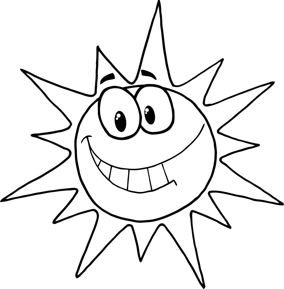 Sun Coloring Pages Printable
