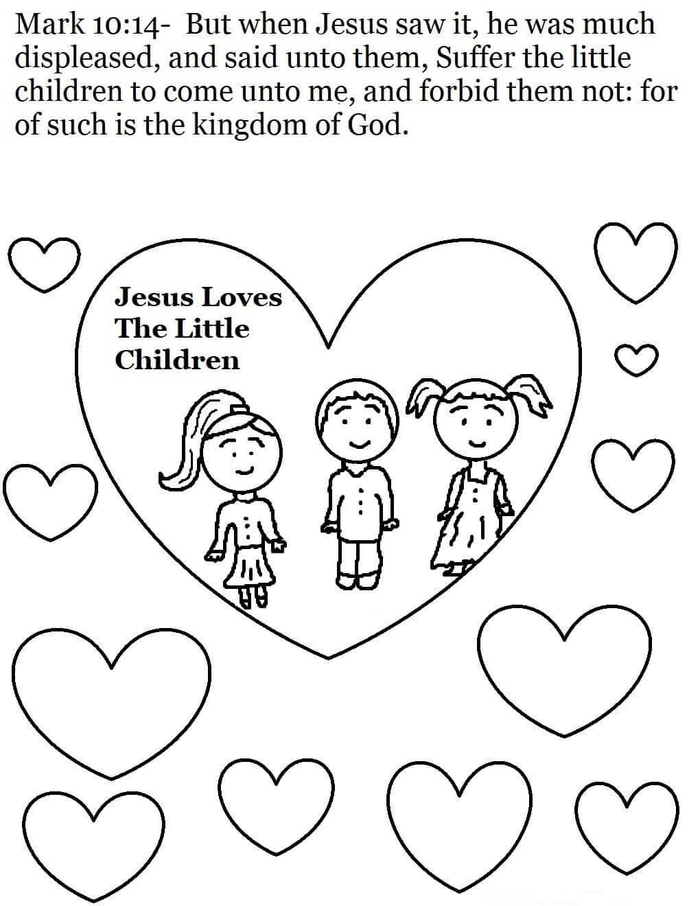 Sunday School Coloring Pages Printable