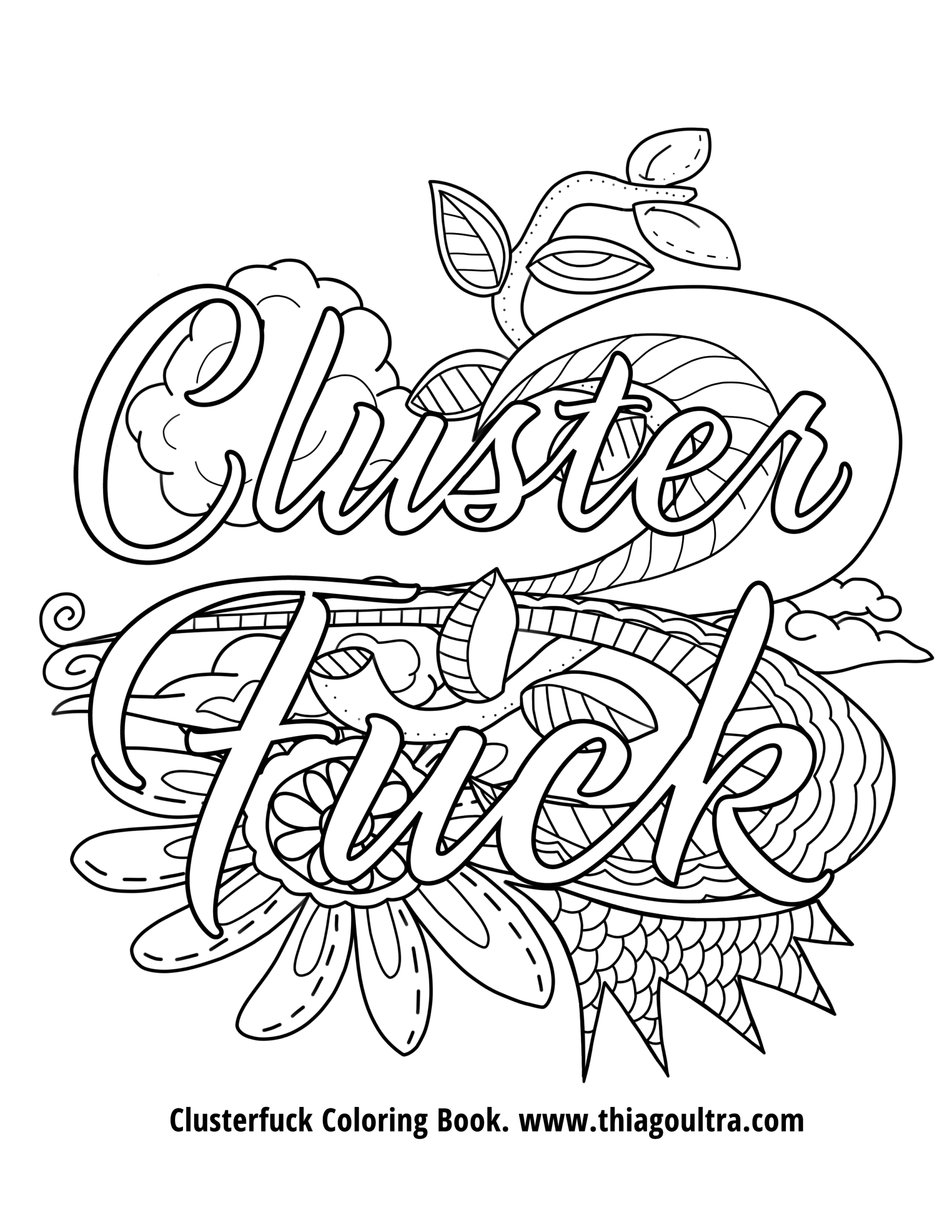 Free Printable Swear Word Coloring Pages