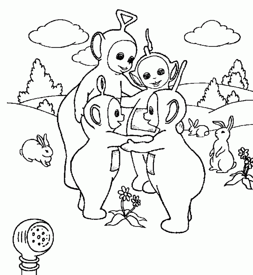 Free Printable Teletubbies Coloring Pages For Kids